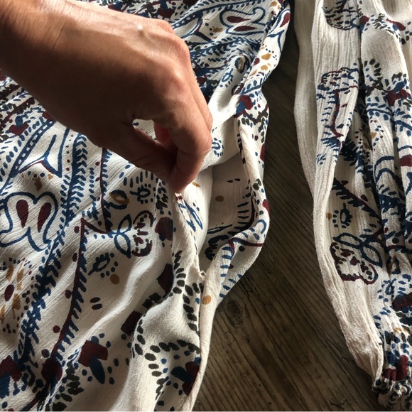 Free People paisley swing dress with button front - Picture 7 of 14